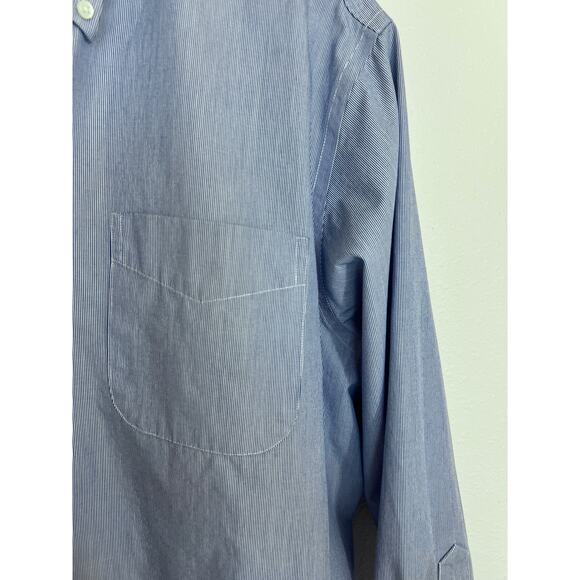 Lauren Ralph Lauren Blue White Non-Iron Dress Shirt Men’s XL 16.5 32/33 - Picture 4 of 5